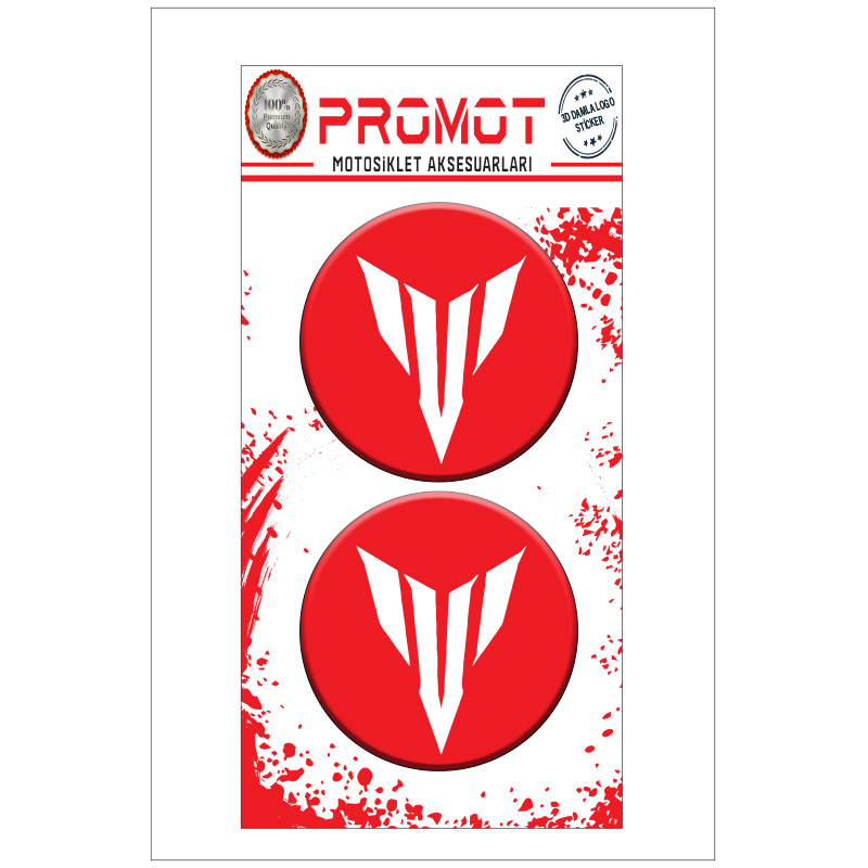 MT 3D KABARTMALI DAMLA LOGO STİCKER 5cm 06