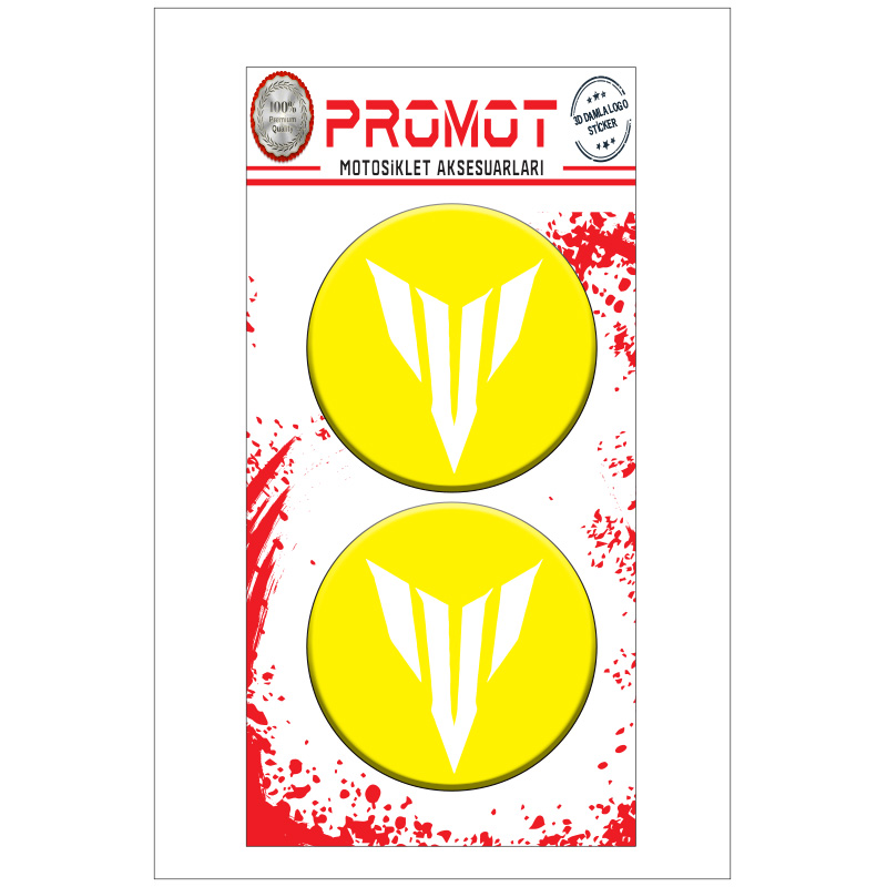 MT 3D KABARTMALI DAMLA LOGO STİCKER 5cm 08