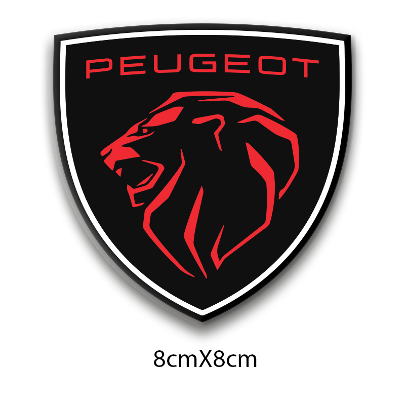 PEUGEOT 3D DAMLA 2 Lİ STİCKER LOGO 4