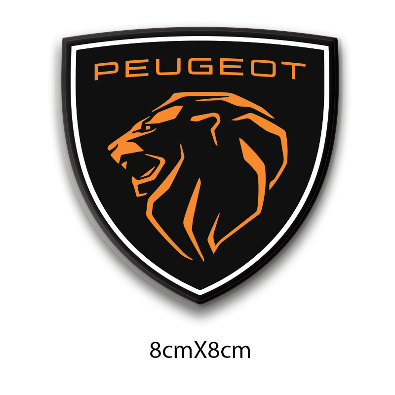PEUGEOT 3D DAMLA 2 Lİ STİCKER LOGO 5