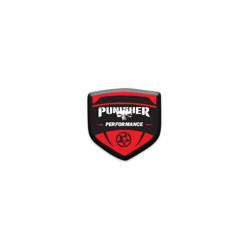 PUNISHER 3D DAMLA 2 Lİ OTO STİCKER LOGO 02