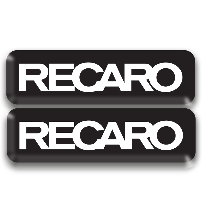 RECARO 3D DAMLA 2 Lİ STİCKER LOGO 