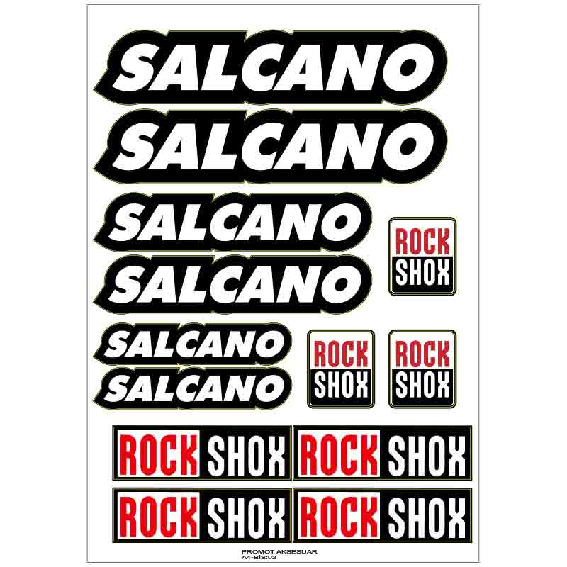SALCANO BİSİKLET KADRO STİCKER SETİ 02