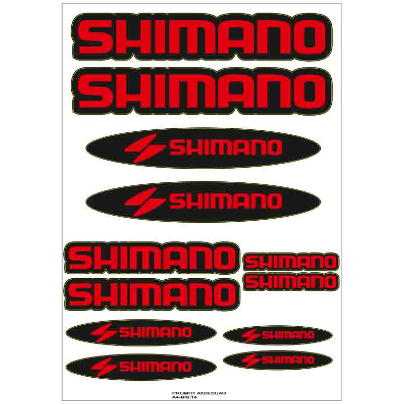 SHIMANO BİSİKLET KADRO STİCKER SETİ 02