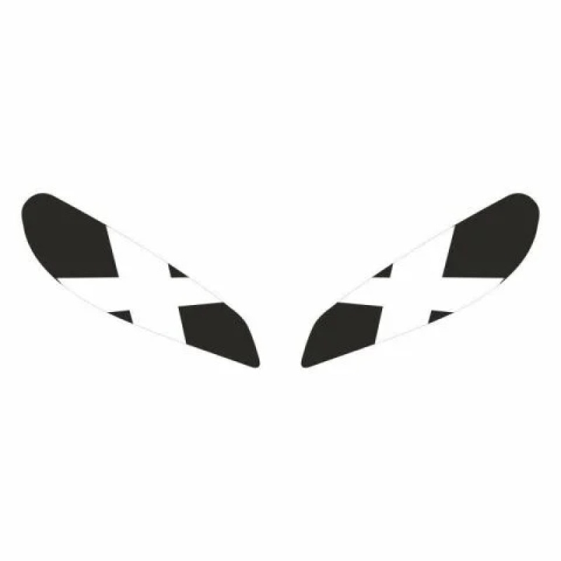 CFMOTO 250 SR UYUMLU FAR KAPLAMA STİCKER BEYAZ X