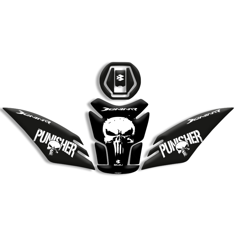 DOMiNAR 400 PUNISHER TASARIMLI TANK PAD (2020/2024) 01