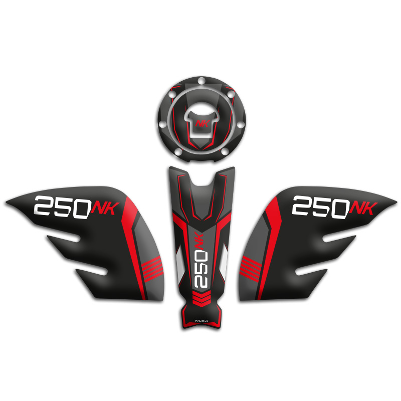 CF MOTO 250 NK TANK PAD SET (2018/2022) UYUMLU 01