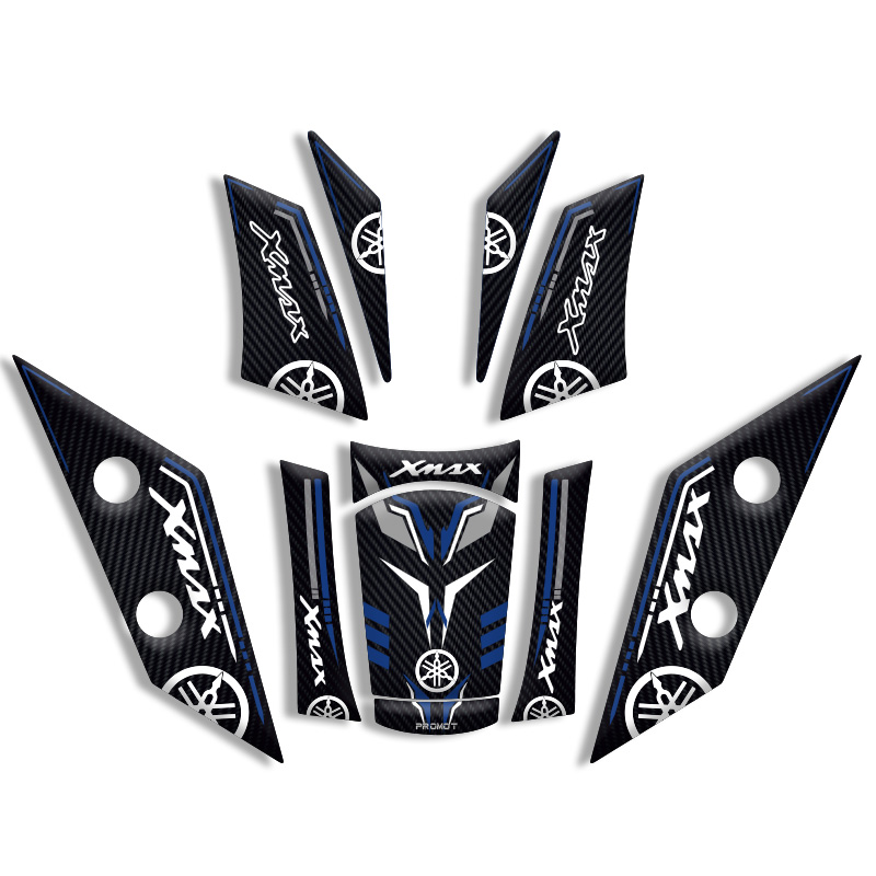 YAMAHA XMAX TANK PAD SET (2018 - 2022) UYUMLU 02