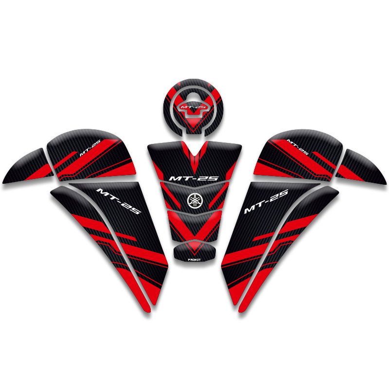 YAMAHA MT25 TANK PAD SET (2020/2024) UYUMLU 03