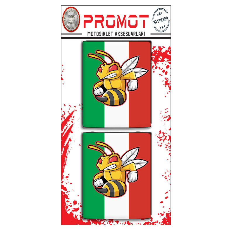 VESPA 3D DAMLA LOGO 2 Lİ  STİCKER 14