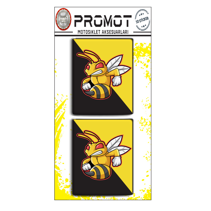 VESPA 3D DAMLA LOGO 2 Lİ  STİCKER 3