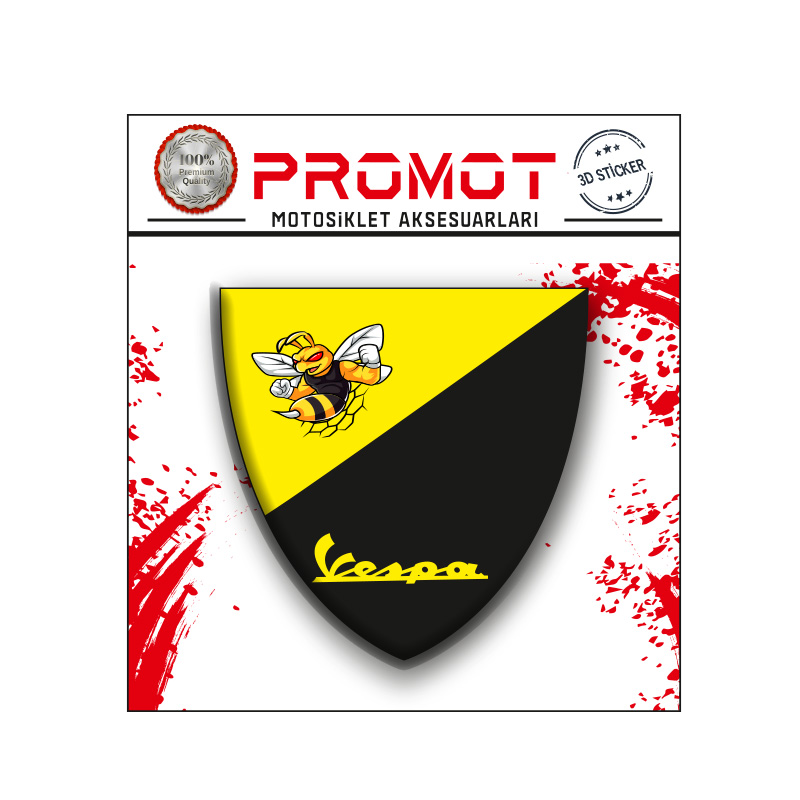 VESPA 3D SPERLİK STİCKER 1
