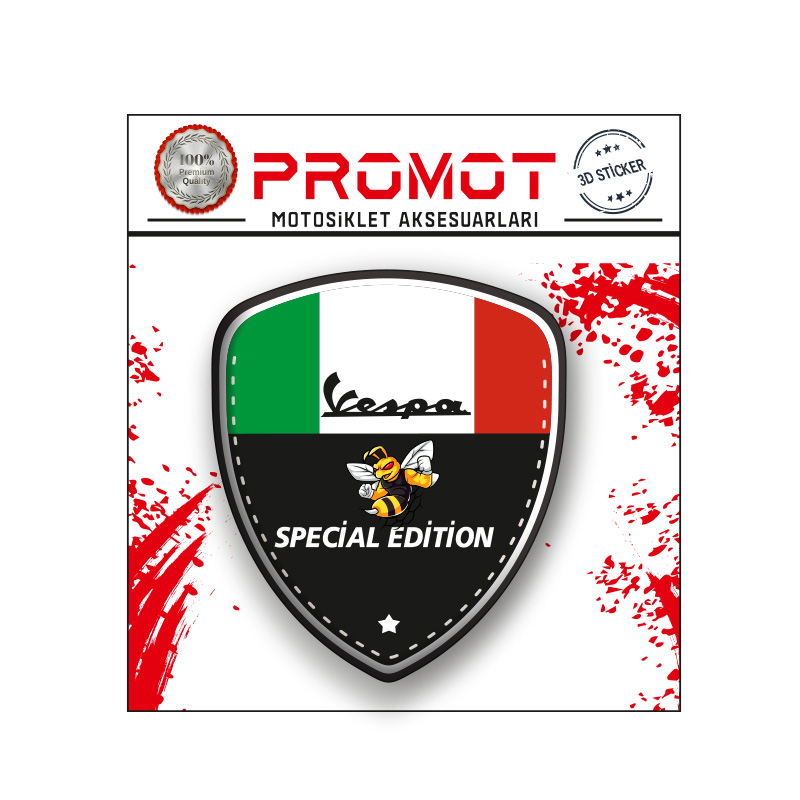 VESPA 3D SPERLİK STİCKER 2