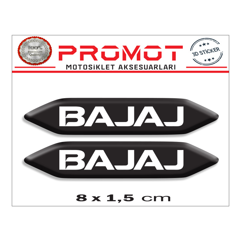 BAJAJ 3D KABARTMALI 2'Lİ DAMLA STİCKER 003