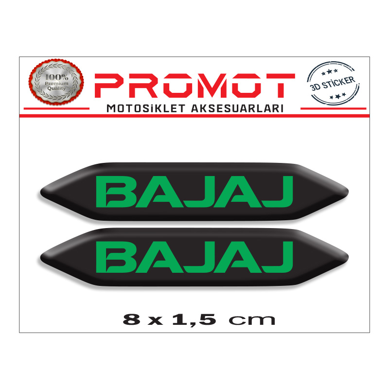 BAJAJ 3D KABARTMALI 2'Lİ DAMLA STİCKER 004