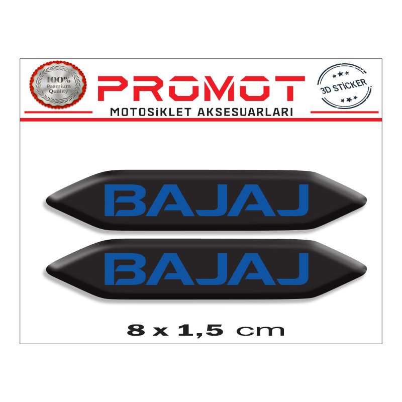 BAJAJ 3D KABARTMALI 2'Lİ DAMLA STİCKER 005