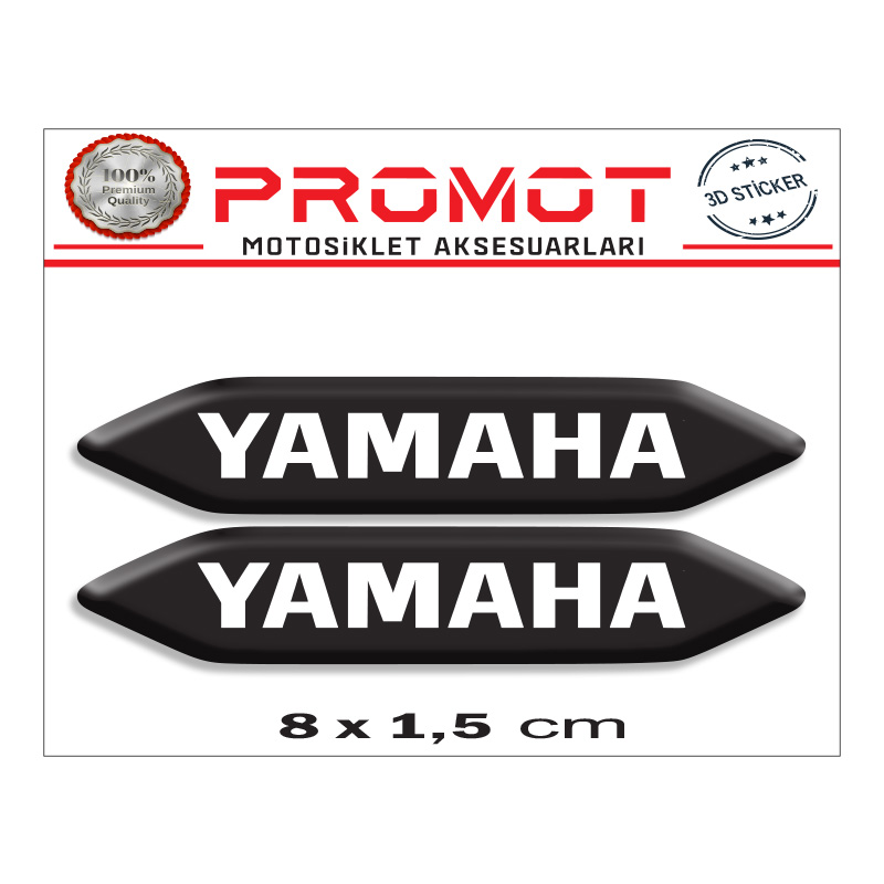 YAMAHA 3D KABARTMALI 2'Lİ DAMLA STİCKER 001