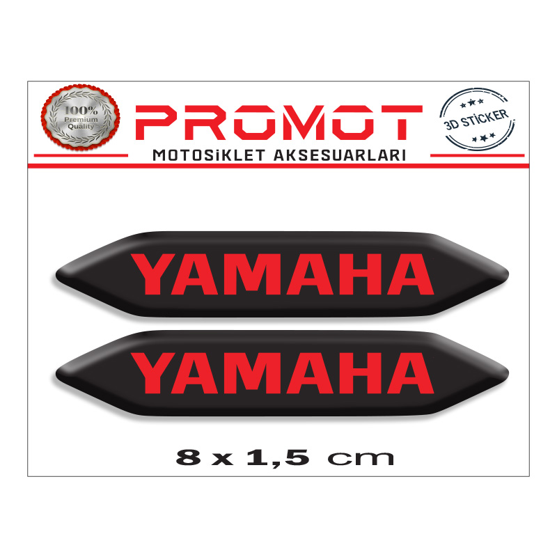 YAMAHA 3D KABARTMALI 2'Lİ DAMLA STİCKER 003