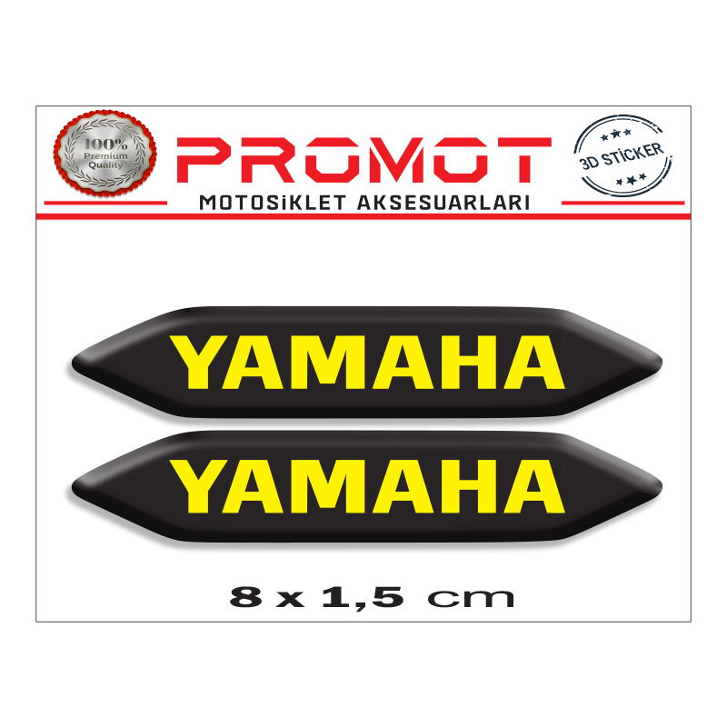 YAMAHA 3D KABARTMALI 2'Lİ DAMLA STİCKER 004