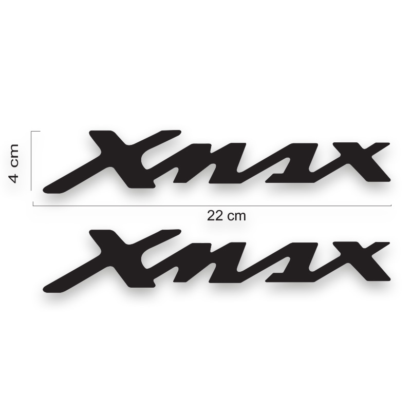 X MAX SİYAH STİCKER 01