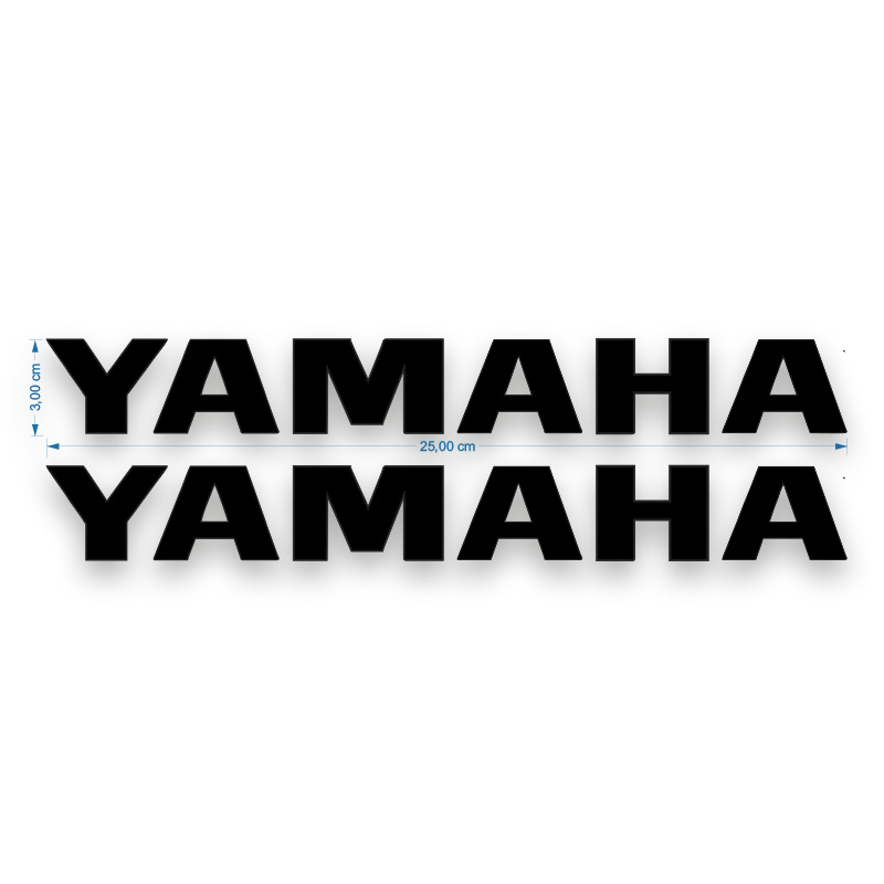 YAMAHA SİYAH MAŞA STİCKER 01