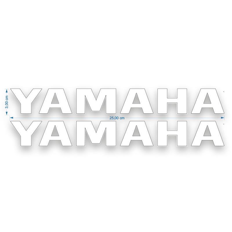 YAMAHA BEYAZ MAŞA STİCKER 02